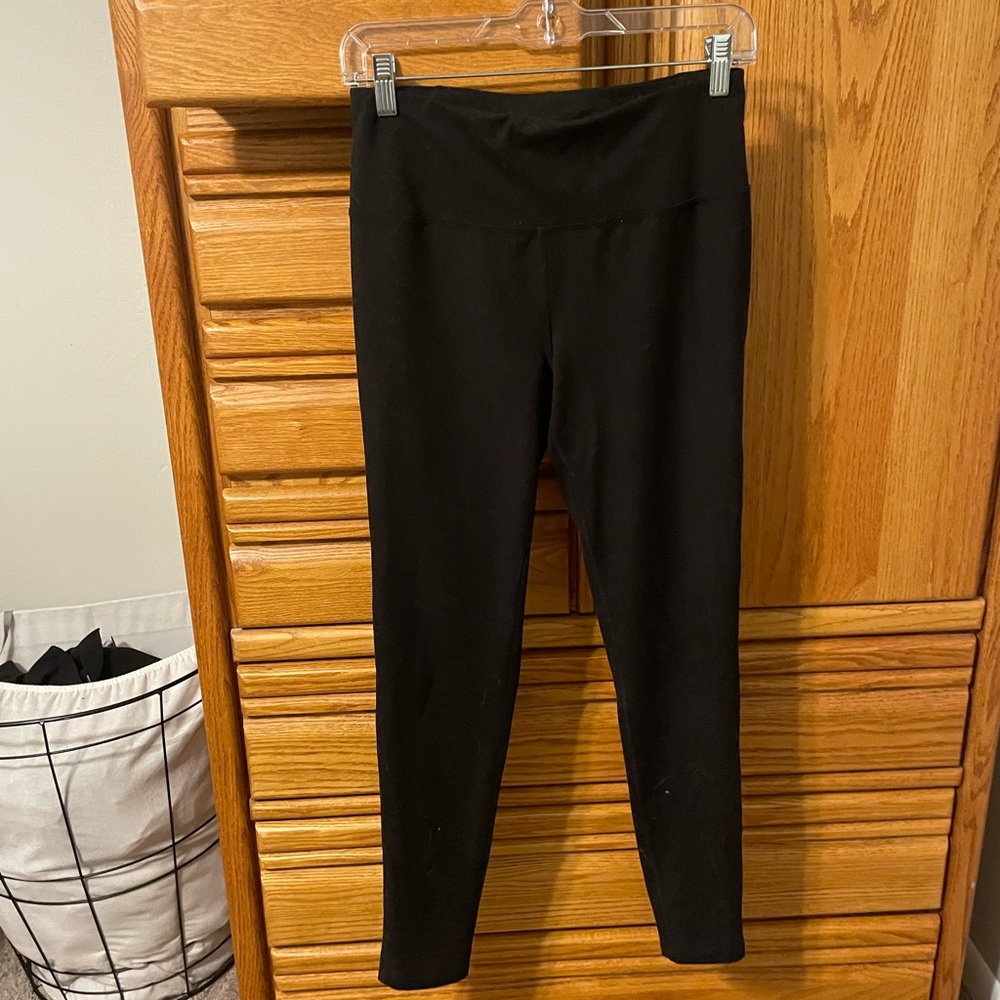 Woman’s black workout pants